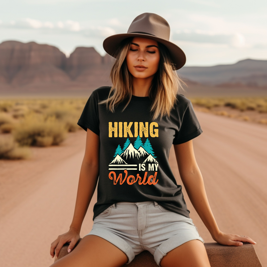 Hiking Is My World - Unisex Short Sleeve Tee