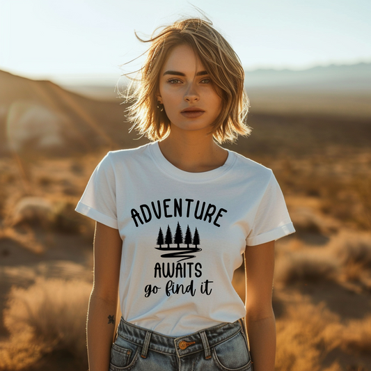 Adventure Awaits Go Find It - Unisex Short Sleeve Tee