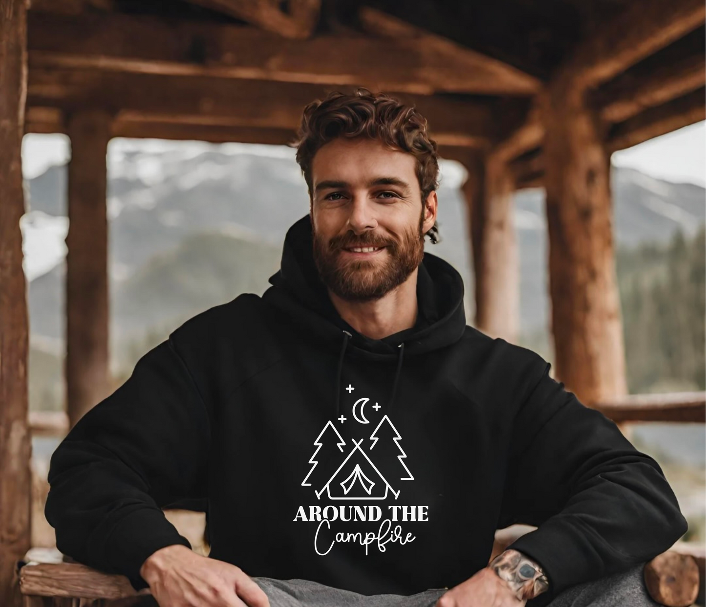 Around The Campfire - Unisex Heavy Blend™ Hooded Sweatshirt