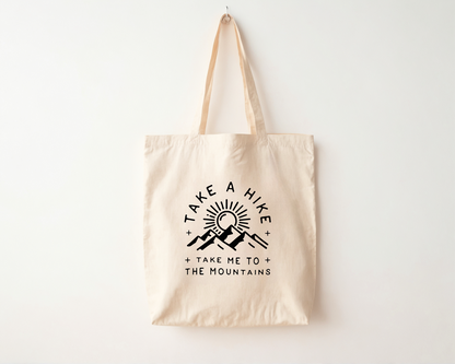 Take Me To The Mountains - Cotton Canvas Tote Bag