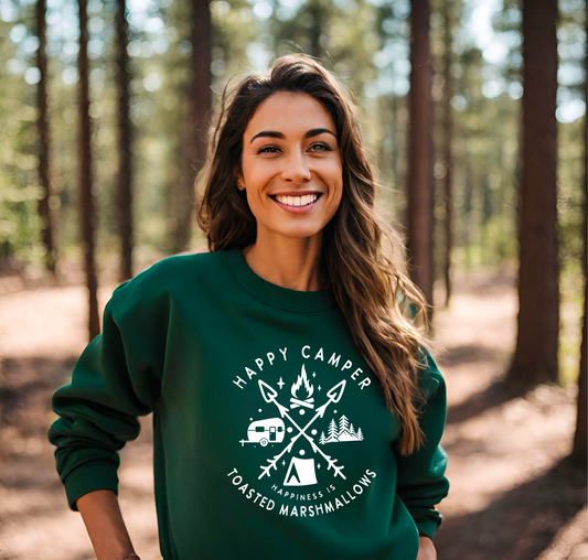 Happy Camper - Unisex Heavy Blend™ Crewneck Sweatshirt