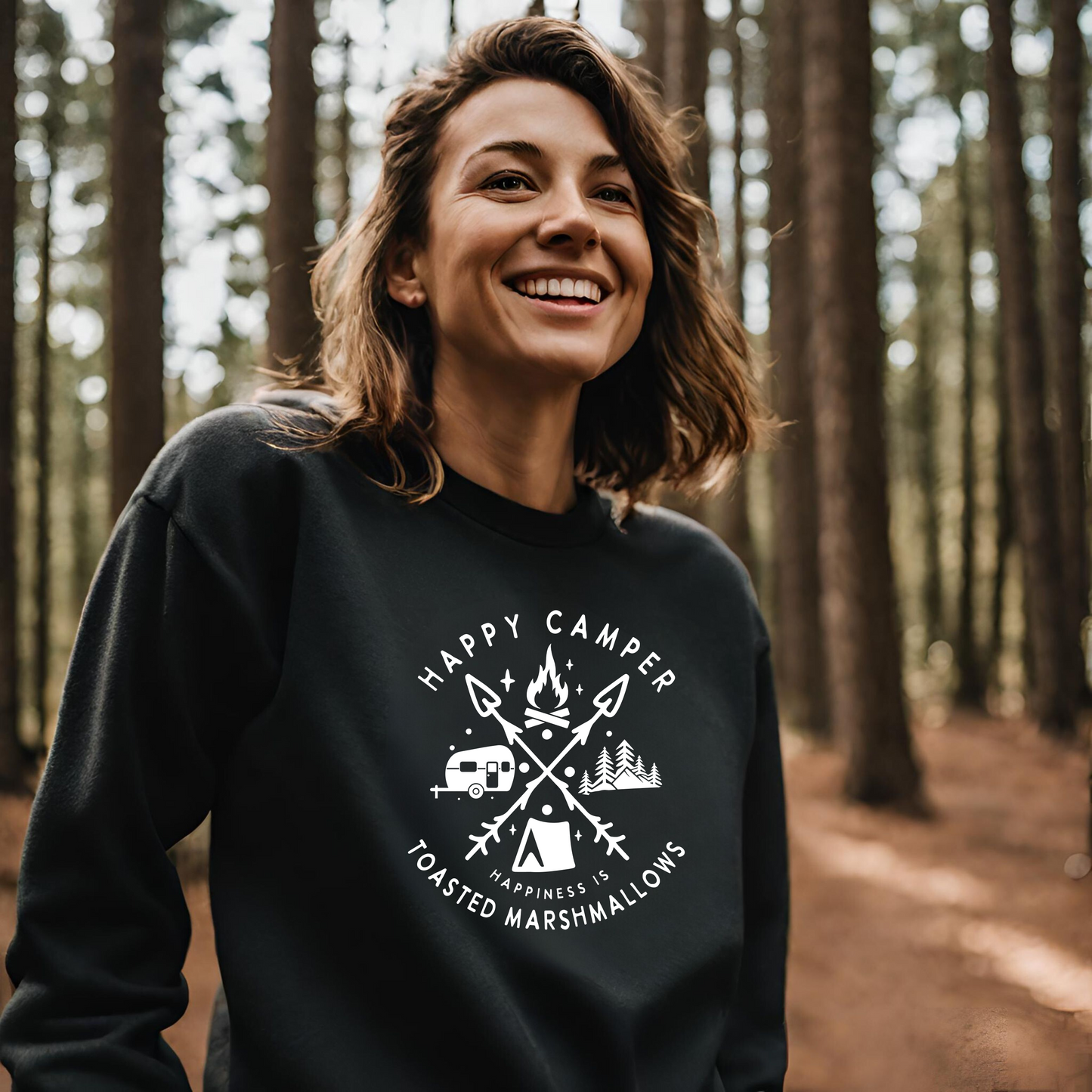 Happy Camper - Unisex Heavy Blend™ Crewneck Sweatshirt