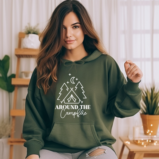 Around The Campfire - Unisex Heavy Blend™ Hooded Sweatshirt