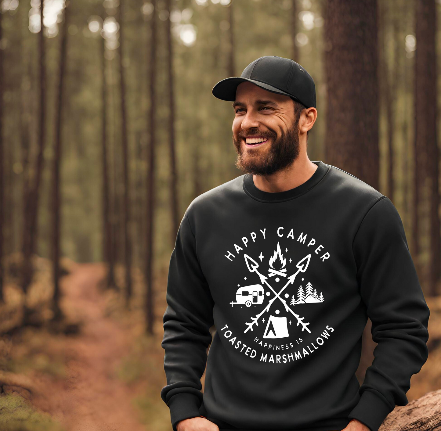 Happy Camper - Unisex Heavy Blend™ Crewneck Sweatshirt