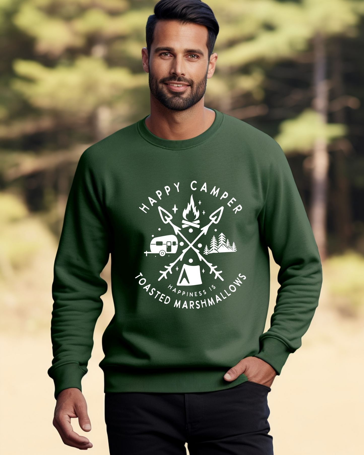 Happy Camper - Unisex Heavy Blend™ Crewneck Sweatshirt