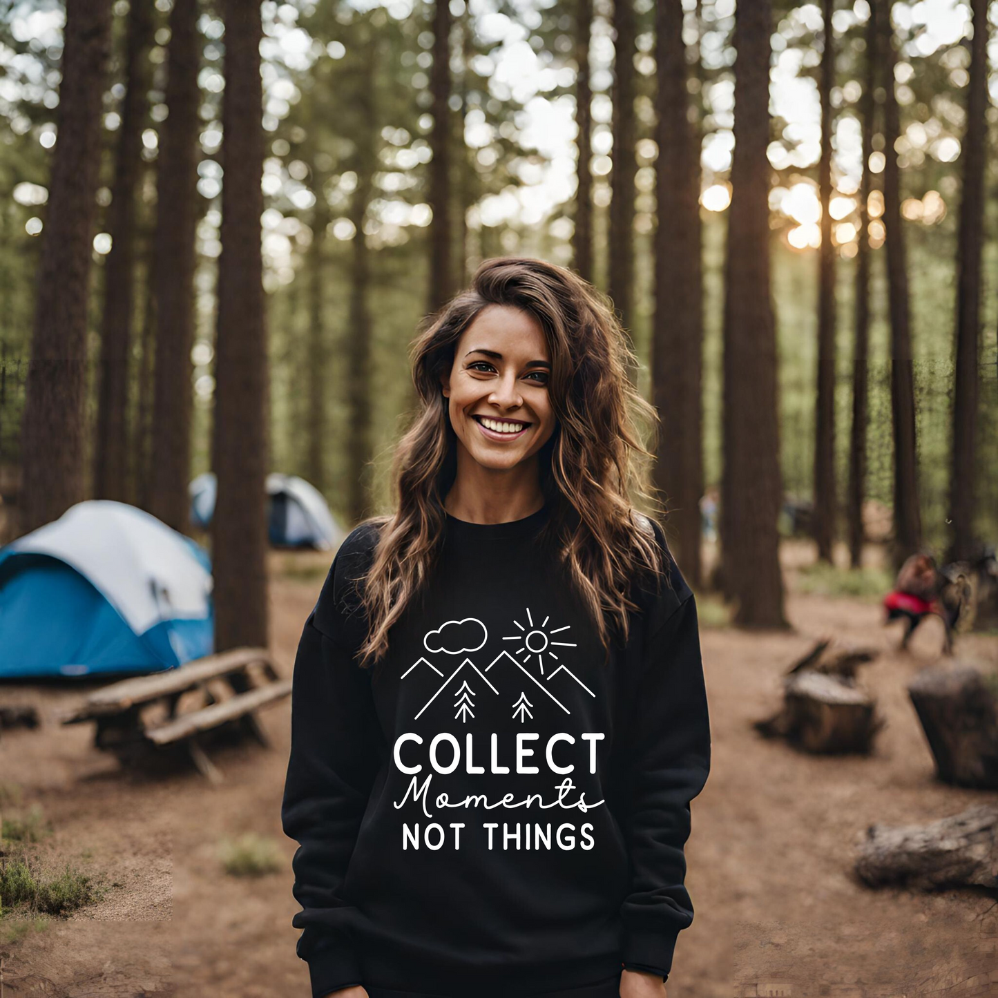 Collect Memories Not Things - Unisex Heavy Blend™ Crewneck Sweatshirt