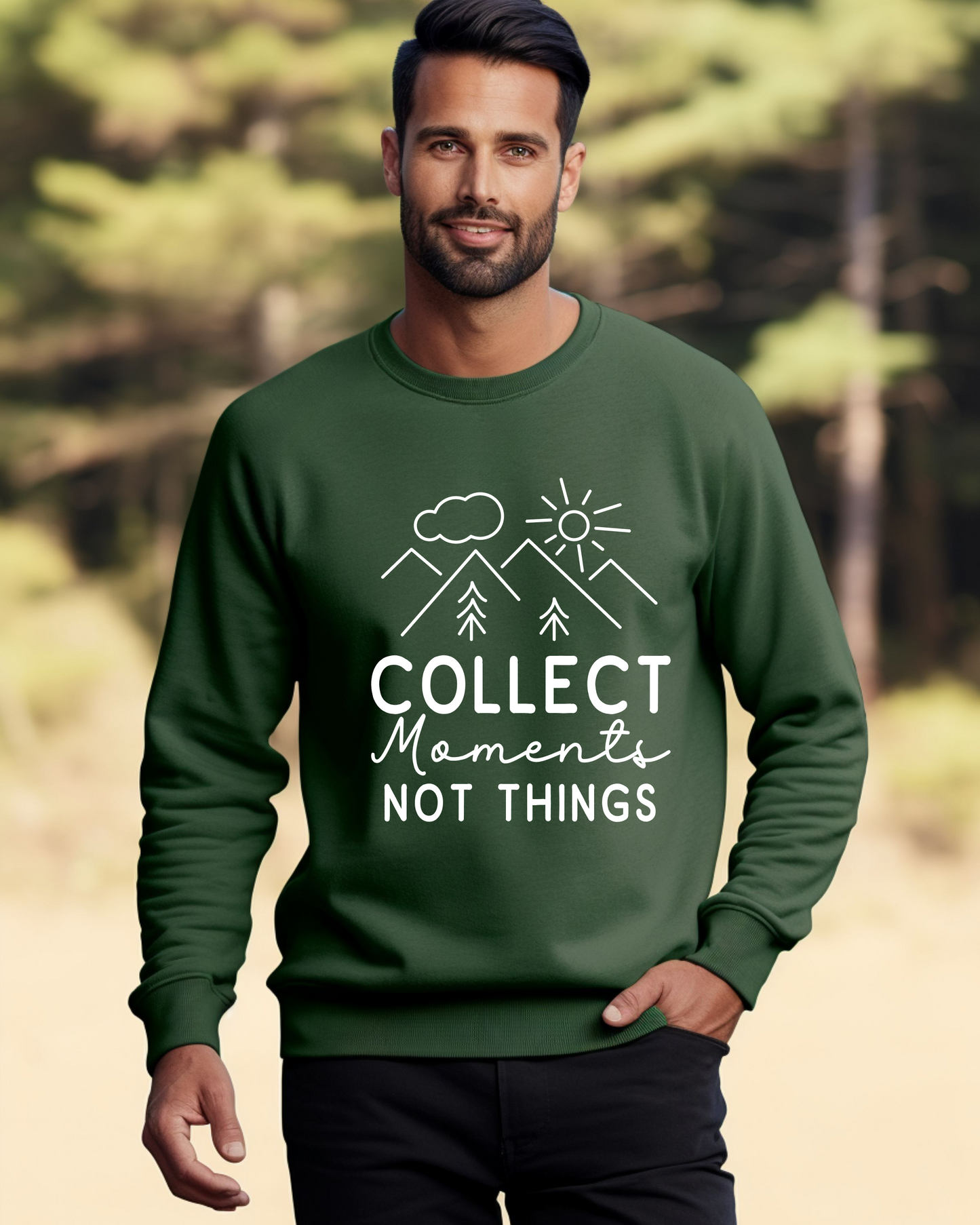 Collect Memories Not Things - Unisex Heavy Blend™ Crewneck Sweatshirt