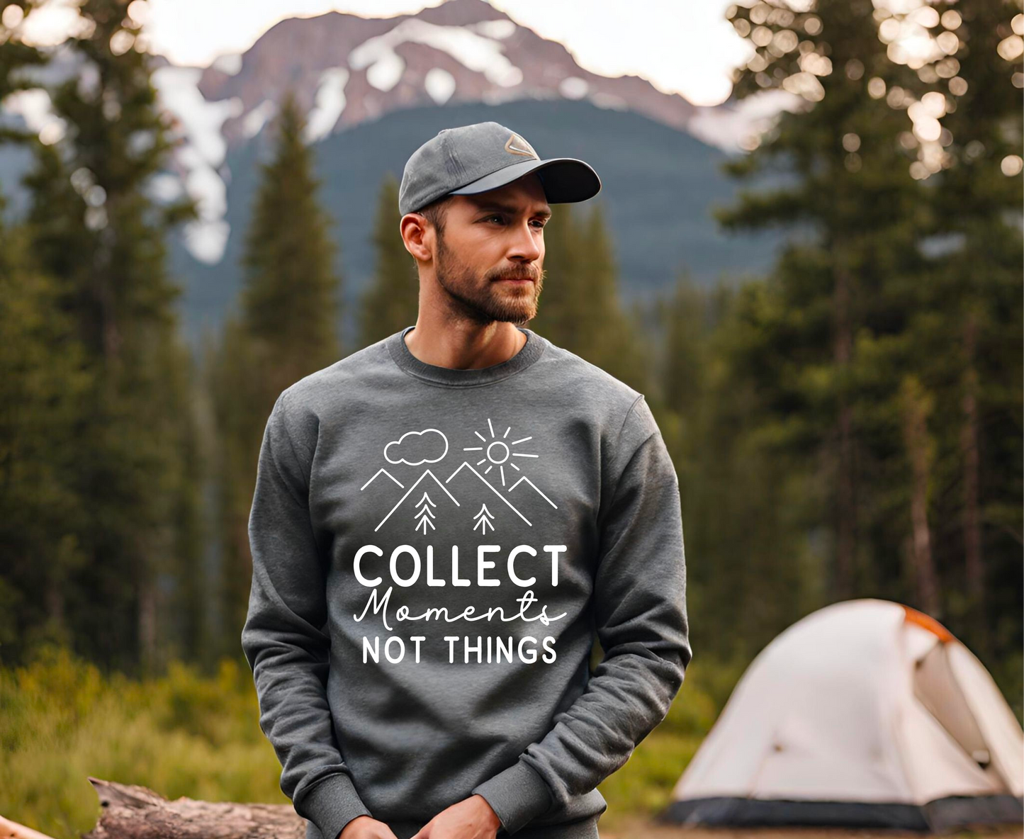 Collect Memories Not Things - Unisex Heavy Blend™ Crewneck Sweatshirt