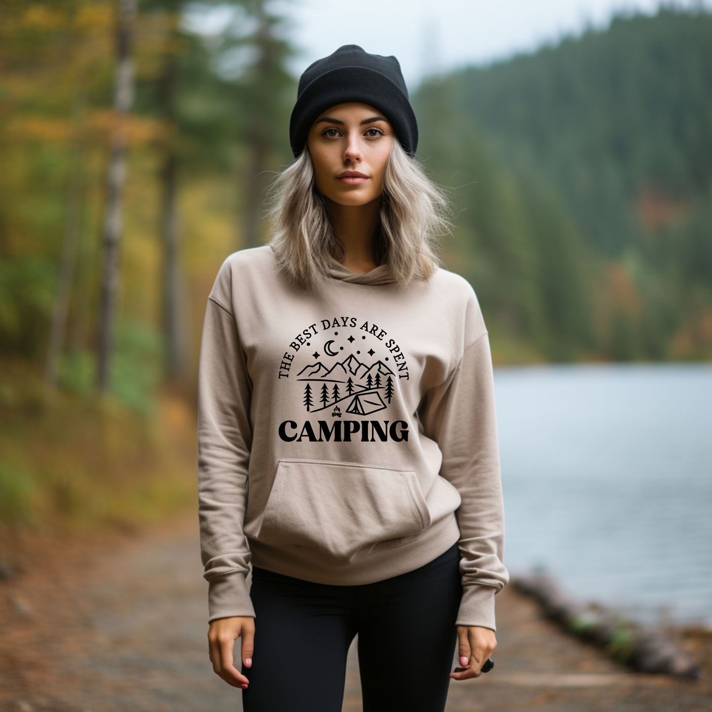 The Best Days Are Spent Camping - Unisex Heavy Blend™ Hooded Sweatshirt