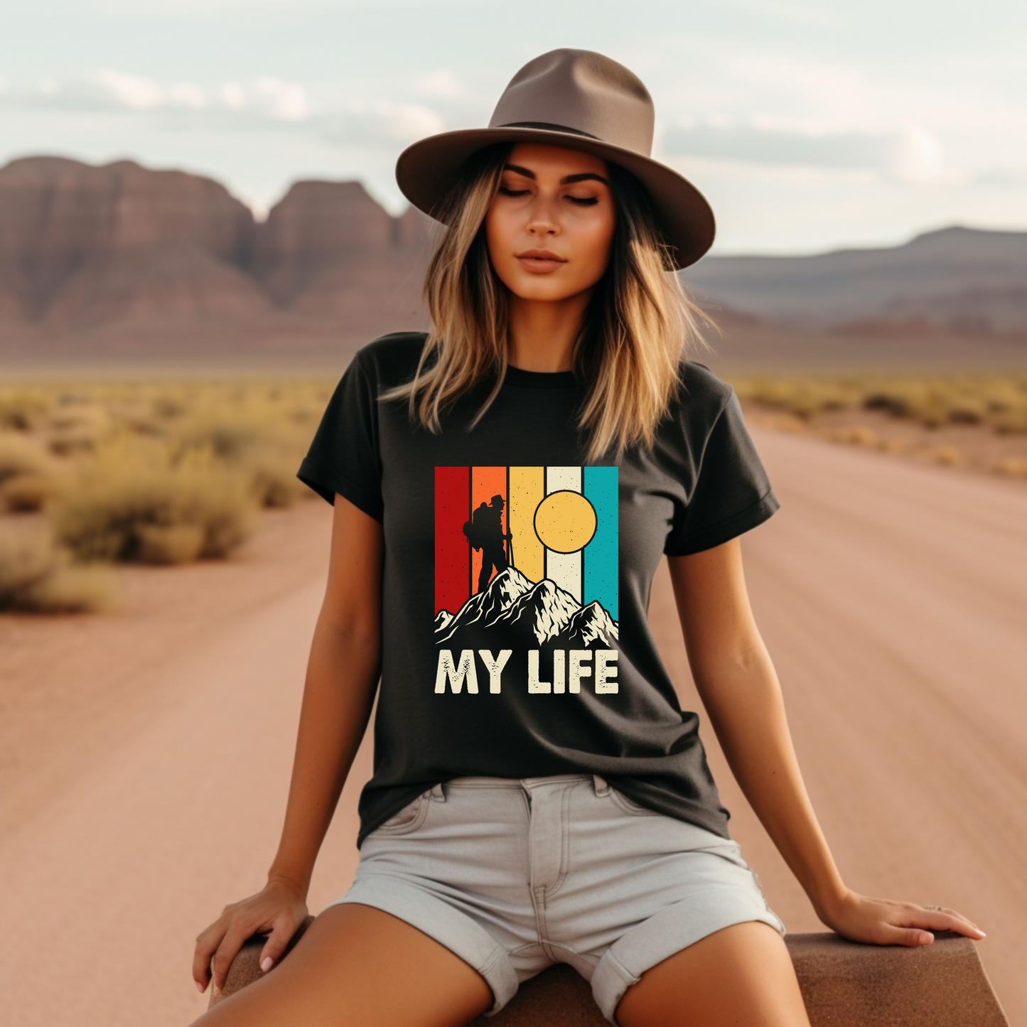 Mountain Adventure Tee - My Life Vintage Unisex T-Shirt