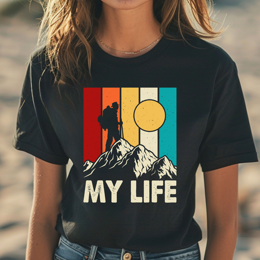 Mountain Adventure Tee - My Life Vintage Unisex T-Shirt