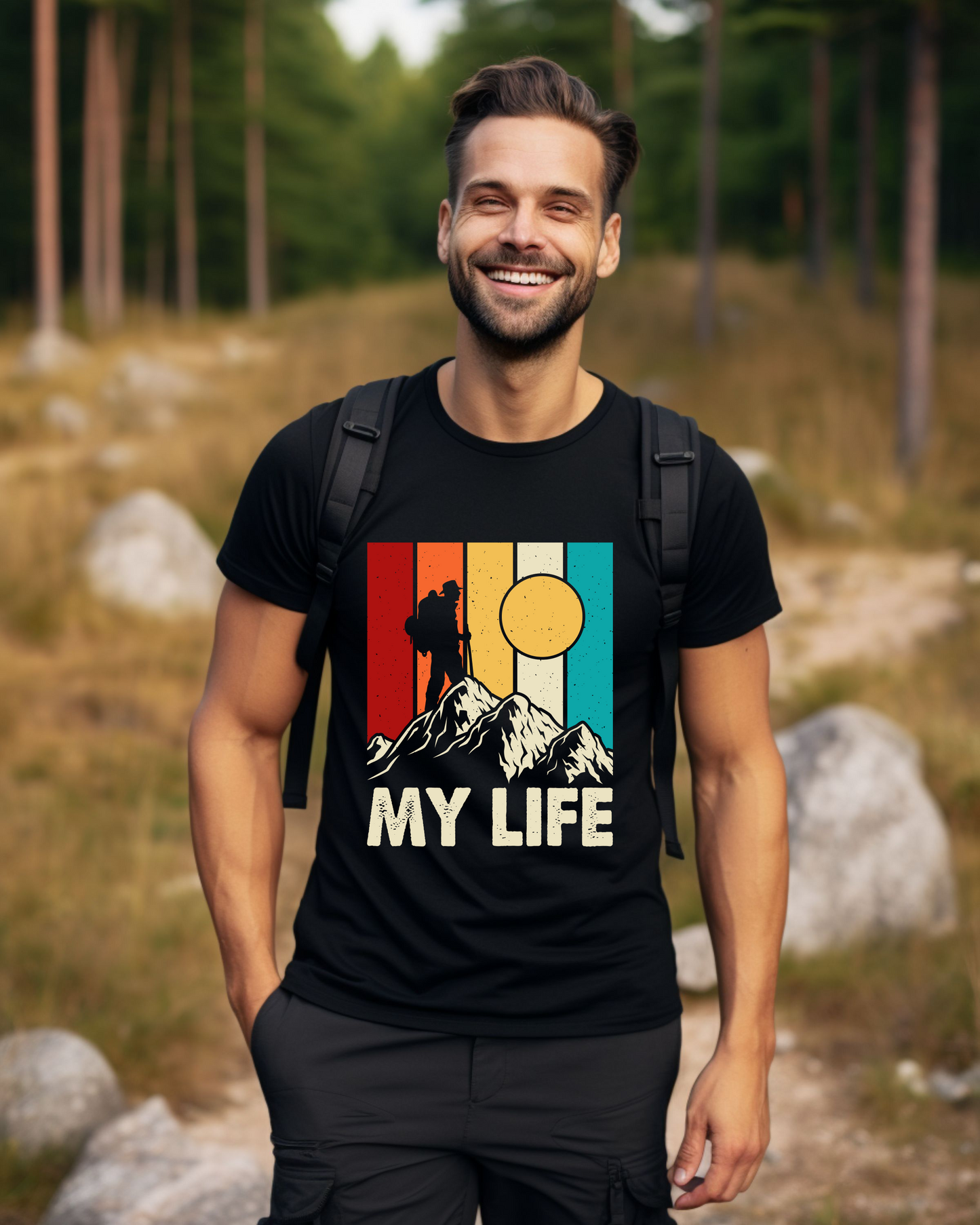 Mountain Adventure Tee - My Life Vintage Unisex T-Shirt