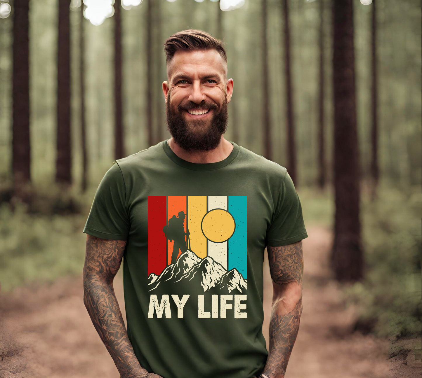 Mountain Adventure Tee - My Life Vintage Unisex T-Shirt