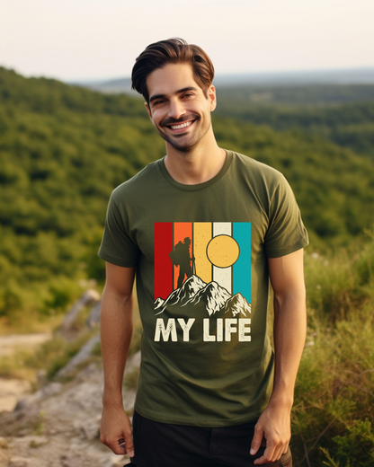 Mountain Adventure Tee - My Life Vintage Unisex T-Shirt