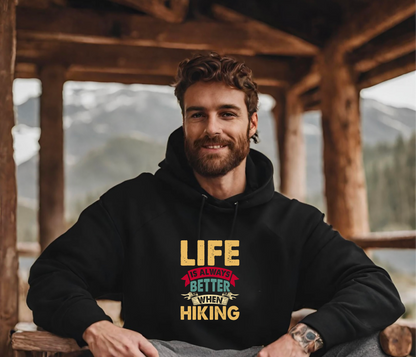 Life Is Always Better When Hiking - Unisex Heavy Blend™ Hooded Sweatshirt