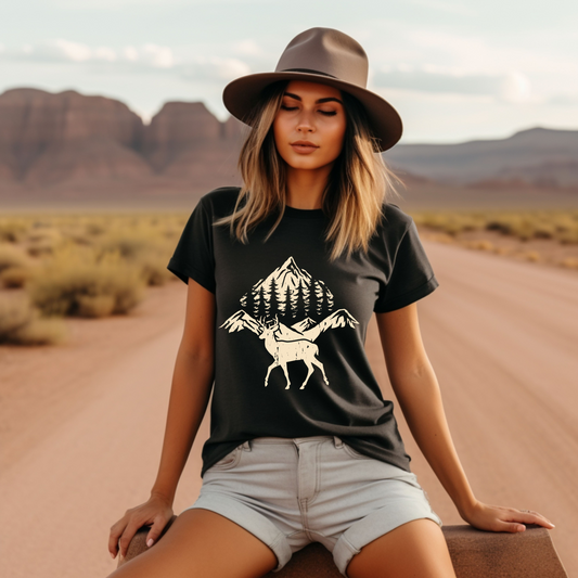 Simple Mountain T-Shirt: Embrace the Journey with Every Step