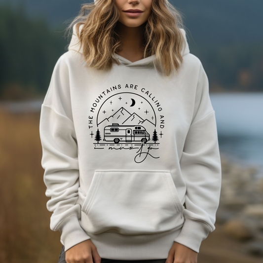 The Mountains Are Calling And I Must Go - Unisex Heavy Blend™ Hooded Sweatshirt