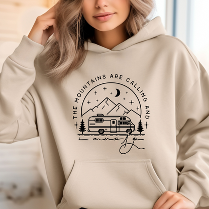 The Mountains Are Calling And I Must Go - Unisex Heavy Blend™ Hooded Sweatshirt