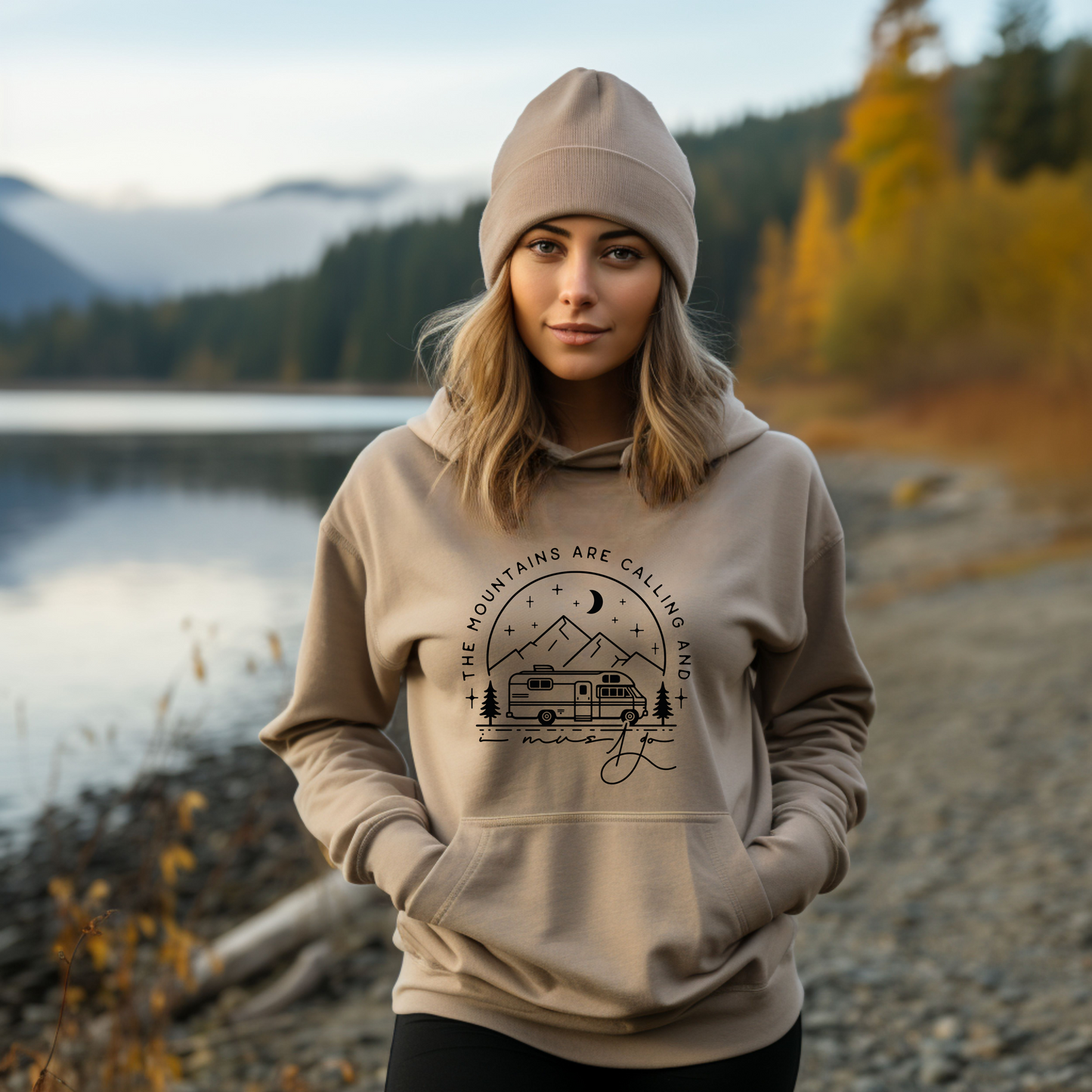 The Mountains Are Calling And I Must Go - Unisex Heavy Blend™ Hooded Sweatshirt