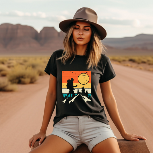 Retro Hiking Unisex Short Sleeve Tee